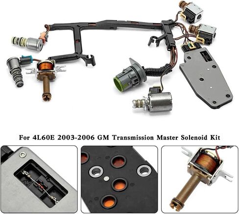 4L60E 4L65E Transmission Solenoid Kit Compatible with 1993-2005 2006 GM EPC Shift TCC 3-2 PWM in Kuwait