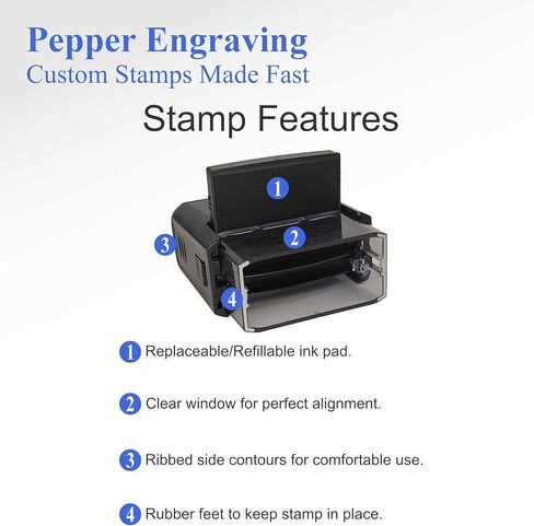 Classic Mr. and Mrs. Return Address Stamp | Personalized Mail Stamp in Saudi Arabia