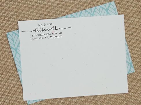 Classic Mr. and Mrs. Return Address Stamp | Personalized Mail Stamp in Saudi Arabia