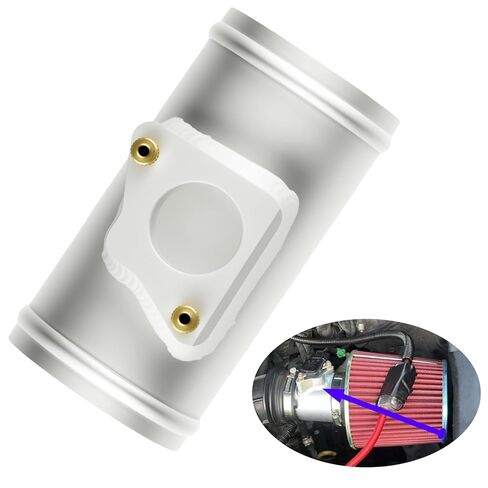 Aluminum Mass Air Flow Sensor Adapter MAF Intake Mount Pipe | 63mm 70mm 76mm (2.5" 2.75" 3.0") | Fits for Toyota for Mazda for Subaru Cars (76mm (3")) in Saudi Arabia