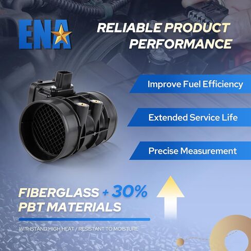 ENA Mass Air Flow Sensor Meter MAF Compatible with Mazda Miata Protege Protege5 Protege 1999 2000 2001 2002 2003 2004 2005 Replacement for MAS0337 7410084 FP3913215 FP3913215R00 FS1E13215 in Kuwait