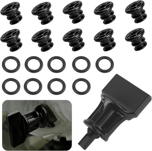 10PCS Oil Drain Plug with Oil Drain Plug Removal Tool & O Ring Seal,Oils Pan Drains Plugs OEM#06L103801D Compatible with Audi Volkswagen Porsche,Oils Plugs Car Accessories in Kuwait