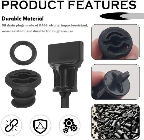 10PCS Oil Drain Plug with Oil Drain Plug Removal Tool & O Ring Seal,Oils Pan Drains Plugs OEM#06L103801D Compatible with Audi Volkswagen Porsche,Oils Plugs Car Accessories in Kuwait