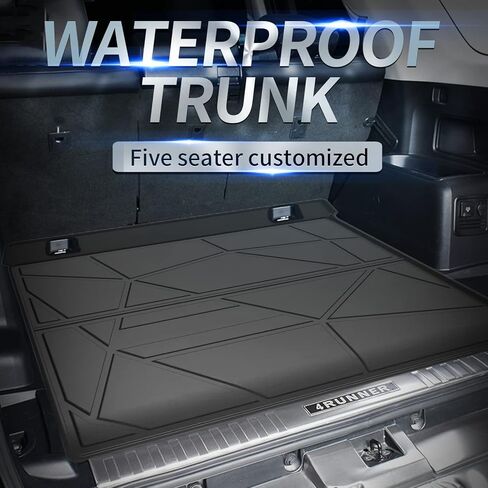 Elsetyler Cargo Liner for 2024 4Runner 5 Passengers - TPE Heavy Duty Waterproof Rear Tray Trunk Floor Mat Protector Compatible with 2010-2024 Toyota 4 Runner Seat All Models (Not 7 Seats Models) in Kuwait