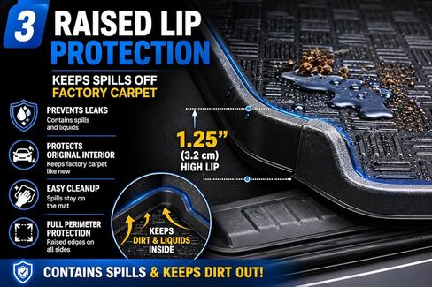 Rezaw-Plast Cargo Mat for Toyota Camry 2018-2025 LE SE XSE XLE Hybrid Custom Fit Trunk Liner All Weather Waterproof Odorless Lightweight Heavy Duty Protection, Black in Saudi Arabia