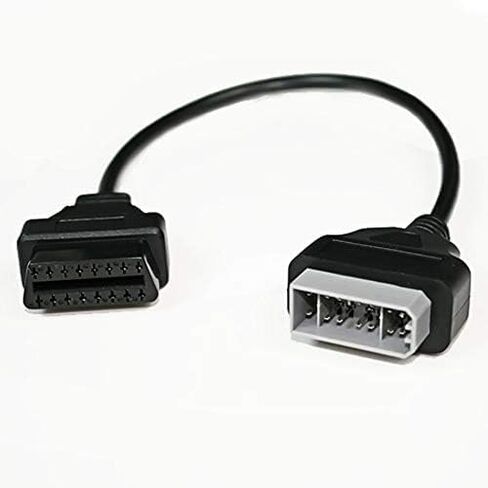 for Nisan 14 Pin Male to 16 Pin Female OBD2 OBDII Diagnostic Tool Adapter Extension Connector Cable 14PIN OBD2 40cm OBD Cable in Saudi Arabia