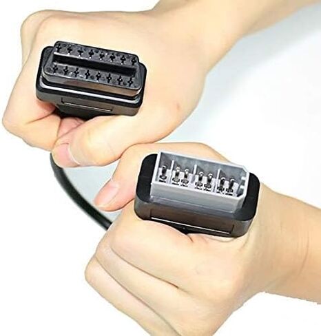 for Nisan 14 Pin Male to 16 Pin Female OBD2 OBDII Diagnostic Tool Adapter Extension Connector Cable 14PIN OBD2 40cm OBD Cable in Saudi Arabia