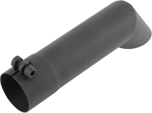 Motoforti 90°2 بوصة طرف عادم مقلوب T201 من الفولاذ المقاوم للصدأ مغزل الرملي أنبوب الكوع 9 بوصة طرف عادم احترافي طويل أسود in Kuwait