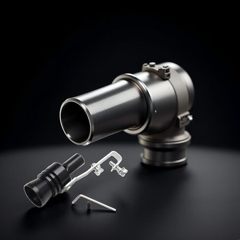 Car Turbo Whistle Universal Aluminum Car Turbo Sound Exhaust Muffler Pipe Whistle Muffler Sounder Simulator for All Vehicles Models-M in Kuwait