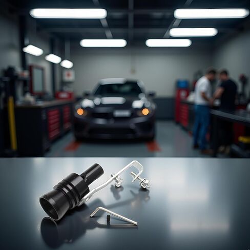 Car Turbo Whistle Universal Aluminum Car Turbo Sound Exhaust Muffler Pipe Whistle Muffler Sounder Simulator for All Vehicles Models-M in Kuwait