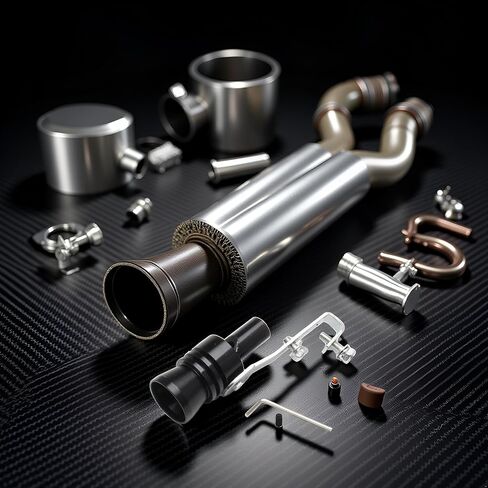 Car Turbo Whistle Universal Aluminum Car Turbo Sound Exhaust Muffler Pipe Whistle Muffler Sounder Simulator for All Vehicles Models-M in Kuwait