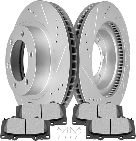 SCITOO - Brake Kits For Jeep For Wrangler 2007-2017,For Jeep For Wrangler JK 2018 Rear Disc Brake Rotors and Ceramic Brakes Pads Replacement: D1274-8390;53041 in Saudi Arabia