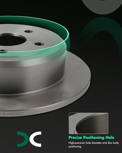 SCITOO - Brake Kits For Jeep For Wrangler 2007-2017,For Jeep For Wrangler JK 2018 Rear Disc Brake Rotors and Ceramic Brakes Pads Replacement: D1274-8390;53041 in Saudi Arabia