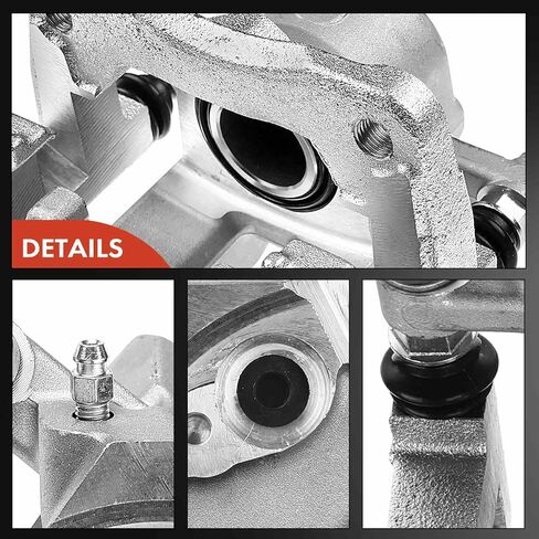 مجموعة فرجار قرص الفرامل الممتازة مع دعامة متوافقة مع موديلات مختارة من تويوتا - RAV4 2006 2007 2008 2009 2010 2011 2012 - السائق الخلفي وجانب الراكب، مجموعة من قطعتين in Kuwait