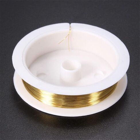 3 Rolls Jewelry Beading Wires, 0.2mm/ 32 Gauge Tarnish Resistant Copper Wires for Jewelry Making Supplies and Craft in Kuwait
