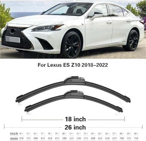 Car Front Wiper Blade For Lexus ES Z10 XZ10 300h 350 250 Sport 2018 2019 2020 2021 2022 Windscreen Windshield Window Accessories in Saudi Arabia