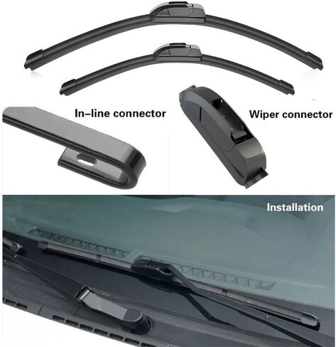 Car Front Wiper Blade For Lexus ES Z10 XZ10 300h 350 250 Sport 2018 2019 2020 2021 2022 Windscreen Windshield Window Accessories in Saudi Arabia