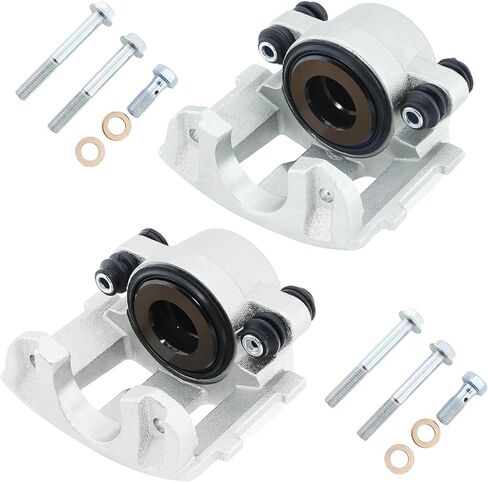 مجموعة فرجار الفرامل Maxfavor 184339 184340 متوافقة مع Jeep 1990-2001 Cherokee 1993-1998 Grand Cherokee 1990-2006 Wagoneer 1997-2006 Jeep TJ مجموعة فرجار الفرامل الأمامية اليسرى اليمنى in Kuwait