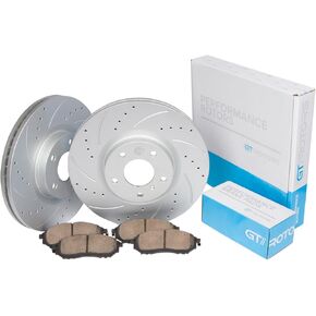 [Front Kit] Slotted Drilled Rotors for Honda Odyssey 2015-2016 - 2017 in Saudi Arabia