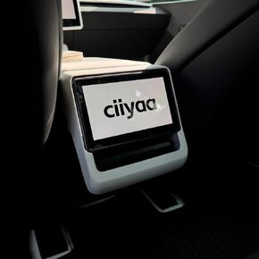 غطاء إطار شاشة وفتحة تكييف خلفية من Ciiyaa لسيارة Tesla Model 3 2024-2026 / Model Y 2025-2026، ديكور داخلي مضاد للخدش وملحقات الحماية (أبيض مطفي، 3(24-26)/Y(25-26)) in Kuwait