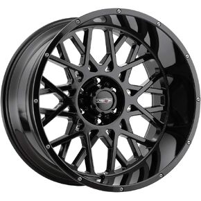 Vision 412 Rocker 18x9 6x5.5" -12mm Gloss Black Wheel Rim 18" Inch in Kuwait