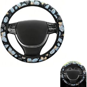 Car Steering Wheel Cover, Non-Slip Cheetah Print Steering Wheel Cover, 15 Inch Soft Auto Steering Wheel Protector, Universal Car Interior Accessories for Men Women in Saudi Arabia