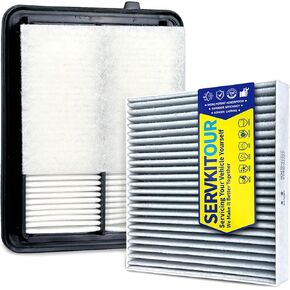 Engine Cabin Air Filter Set for (2018-2024) Kicks 1.6L Gas, for (2020-2025) Versa 1.6L Gas, for (2025-2026) Kicks Play, Replace 165465RB1A, 272775NA1A in Saudi Arabia