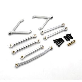 FMS1/24 FCX24 Compatible with Mini Chico, Drunk Person, Compatible with Chevrolet K5 Remote Control Car, Metal Accessories Pull Rod Kit(Red) in Saudi Arabia