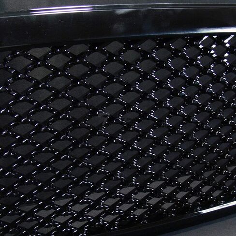 Glossy Black Mesh Front Hood Bumper Grill Grille Guard ABS Compatible With 09-12 Dodge Ram 1500 in Saudi Arabia