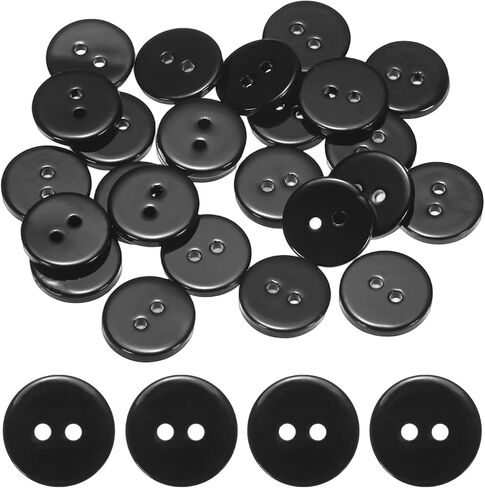 Natural Shell Buttons [25pcs] - 12.5mm 2 Hole Mother of Pearl Sewing Craft Buttons for Shirt Sewing & DIY Crafts Decoration - [White] in Saudi Arabia
