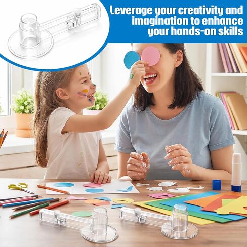 2 Pack 58 mm/2.25 Inch Clear Circle Paper Cutter Button Maker Tools Adjustable Round Circular Cutter for Art DIY Crafts, 70-210mm in Kuwait
