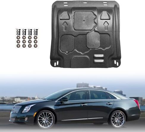 Engine Splash Shield Fit for Cadillac XTS 2013-2019 Engine Case Guard Under Engine Cover Compatible with XTS 2014-2018 Front Engine Guard Mud Flaps Including Screw Hardware in Saudi Arabia