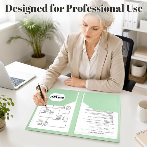 2 Pocket Plastic Folders, 8 Pack, Durable Letter Size File Folders with Business Card Slot, Heavy Duty Plastic Folders for School Office, (Assorted Colors) in Saudi Arabia