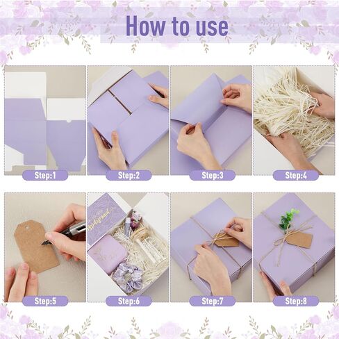 Teenyyou 60 Pcs Bridesmaid Proposal Gifts Bridesmaid Box Set Maid of Honor Gift Wedding Bridal Shower Include Jewelry Box Glass Cup Scrunchies Hair Knotted Bracelets Hand Cream Lip Balm Cards(Purple) in Kuwait
