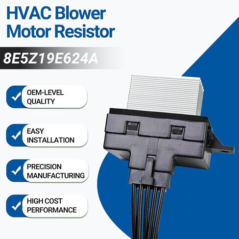 مقاوم محرك منفاخ HVAC مع وصلة سلكية متوافقة مع Ford Fusion 2006-2012 وLincoln MKZ 2007-2012، Zephyr 2006 & Mercury Milan 2006-2011 يستبدل 8E5Z19E624A YH-1825 973-057 4P1589 in Kuwait
