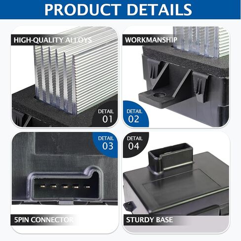 مقاوم محرك منفاخ HVAC مع وصلة سلكية متوافقة مع Ford Fusion 2006-2012 وLincoln MKZ 2007-2012، Zephyr 2006 & Mercury Milan 2006-2011 يستبدل 8E5Z19E624A YH-1825 973-057 4P1589 in Kuwait