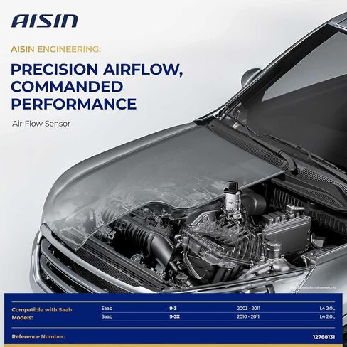 AISIN AFTERMARKET MAFGM-00366 Mass Air Flow (MAF) Sensor - Compatible with Saab 9-3 2003-2011, 9-3X 2010-2011 - with 3 Pins in Kuwait