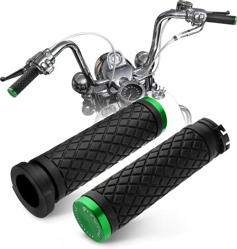 1 Inch Hand Grips Silicone Non Slip CNC 6061 Aluminum Handlebar Grip for Harley Pull Cable Throttle '96-'07 Touring '95-'15 Softail '96-'17 Dyna '96-up Sportster '02-'17 VRSC '08-'13 XR, Red Cap in Saudi Arabia