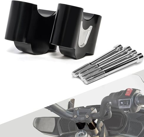 Handlebar Risers for Can-am Spyder F3 2015-2025 / Spyder RT 2020-2025, 2" Aluminum Handle Bar Riser Extension Kit Mount Clamps in Saudi Arabia
