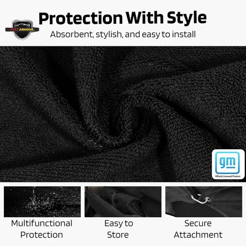غطاء مقعد كورفيت C8 أسود من Seat Armor Towel2GO - مناسب عالمي وناعم ويمكن غسله في الغسالة - سهل التركيب، غطاء مقعد متعدد الأغراض in Kuwait