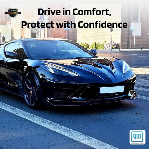 غطاء مقعد كورفيت C8 أسود من Seat Armor Towel2GO - مناسب عالمي وناعم ويمكن غسله في الغسالة - سهل التركيب، غطاء مقعد متعدد الأغراض in Kuwait