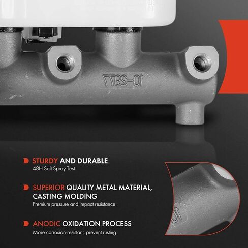 A-Premium Brake Master Cylinder with Reservoir and Sensor Compatible with Ford Vehicles - For Windstar 1999-2003, Fit Rear Drum Brakes With Traction Control in Kuwait