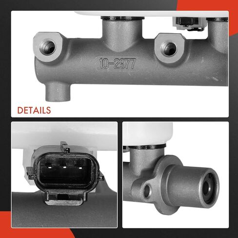 A-Premium Brake Master Cylinder with Reservoir and Sensor Compatible with Ford Vehicles - For Windstar 1999-2003, Fit Rear Drum Brakes With Traction Control in Kuwait