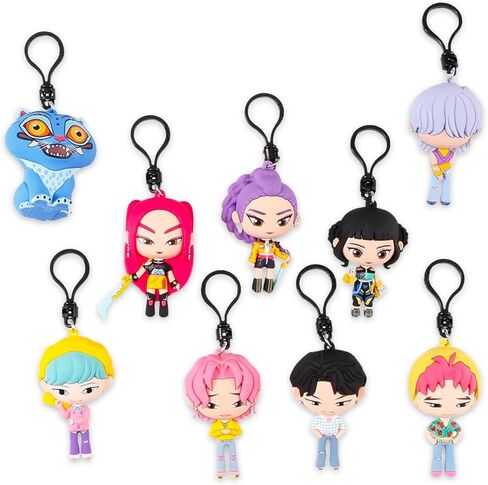 مجموعة هدايا الحفلات من Netflix Kpop Demon Hunters Blind Bag - حزمة مع 3 مشابك حقائب مجسمة تحتوي على ملصقات Huntrix وSaja Boys Plus، المزيد | شخصيات حقيبة Kpop Demon Hunters Blind Bag للأطفال والأولاد والبنات in Kuwait