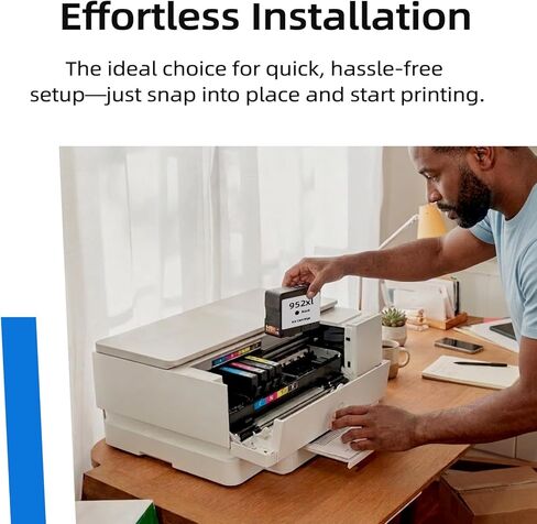 خراطيش حبر 952XL متوافقة مع حبر HP 952 XL HP952 تعمل مع طابعات Officejet Pro 8710 7740 8720 8702 8210 7720 8715 8730 8740 8216 8725 8700 8200 7730 8743 (أسود سماوي أرجواني أصفر، 4 عبوات) in Kuwait
