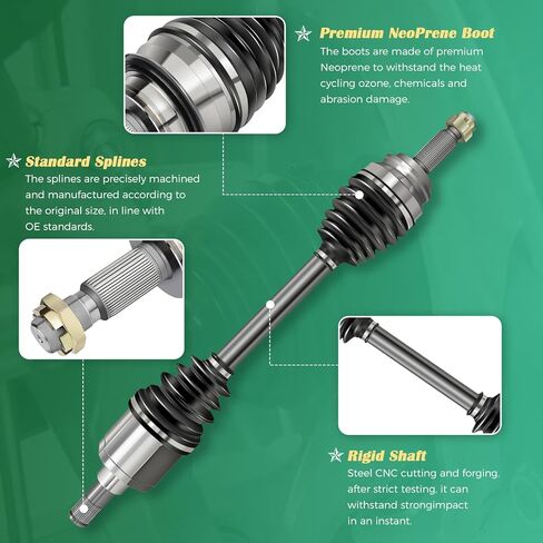 CV Axle Shaft Assembly Fit for Toyota Yaris 2007-2015 1.5L, FWD, Front Left Right (Driver Passenger) Side CV Axle Joint Shaft in Kuwait