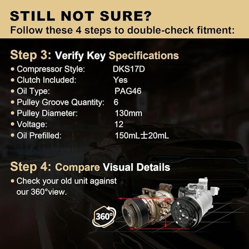 AC Compressor fit for Nissan for Altima 2002-2006 2.5L, CO 10778JC, 10346161, 10350961, 10350960, 92600-8J00A, 92600-8J01A, 92600-8J020, 92600-8J021 in Kuwait