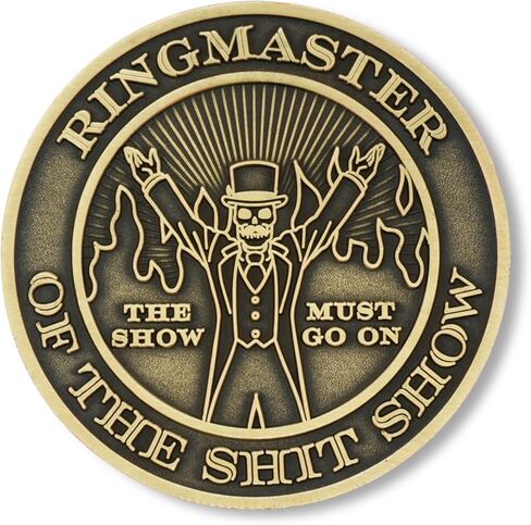 Funny Retirement Challenge Coin – Officially Retired 1.75" Double Sided Novelty Coin w/Case Gag Gift - Retired in Saudi Arabia