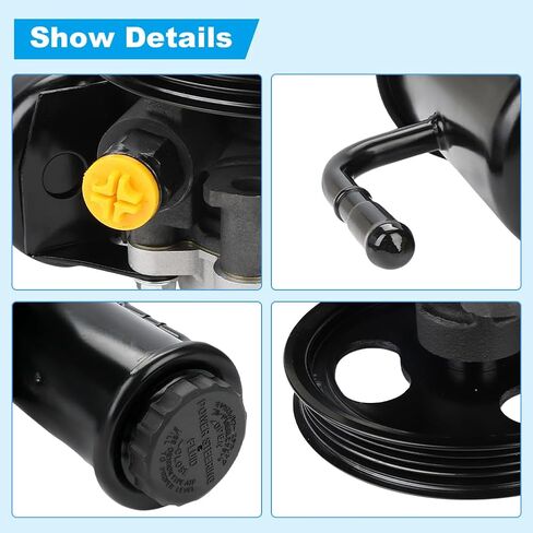 Power Steering Pump with Pulley & Reservoir Compatible with Toyota Tacoma 1995 to 2004, Compatible with Toyota T100 1995 to 1998, 4Runner 1996 to 2002, Replacement for 4432004051, 21-5229 in Saudi Arabia