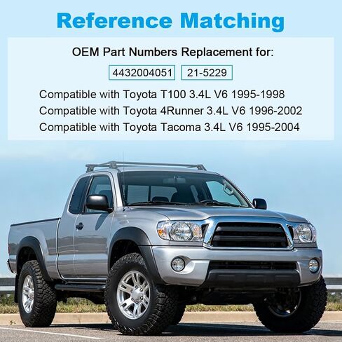 Power Steering Pump with Pulley & Reservoir Compatible with Toyota Tacoma 1995 to 2004, Compatible with Toyota T100 1995 to 1998, 4Runner 1996 to 2002, Replacement for 4432004051, 21-5229 in Saudi Arabia